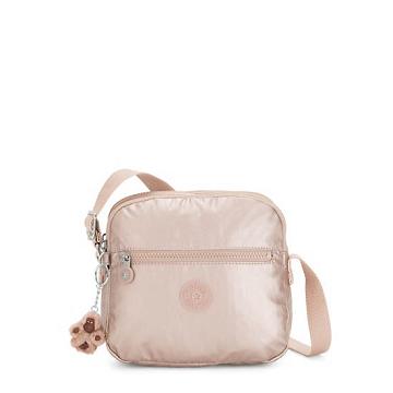 Kipling Keefe Metallic Crossbody Taske Guld | DK 1184PJ